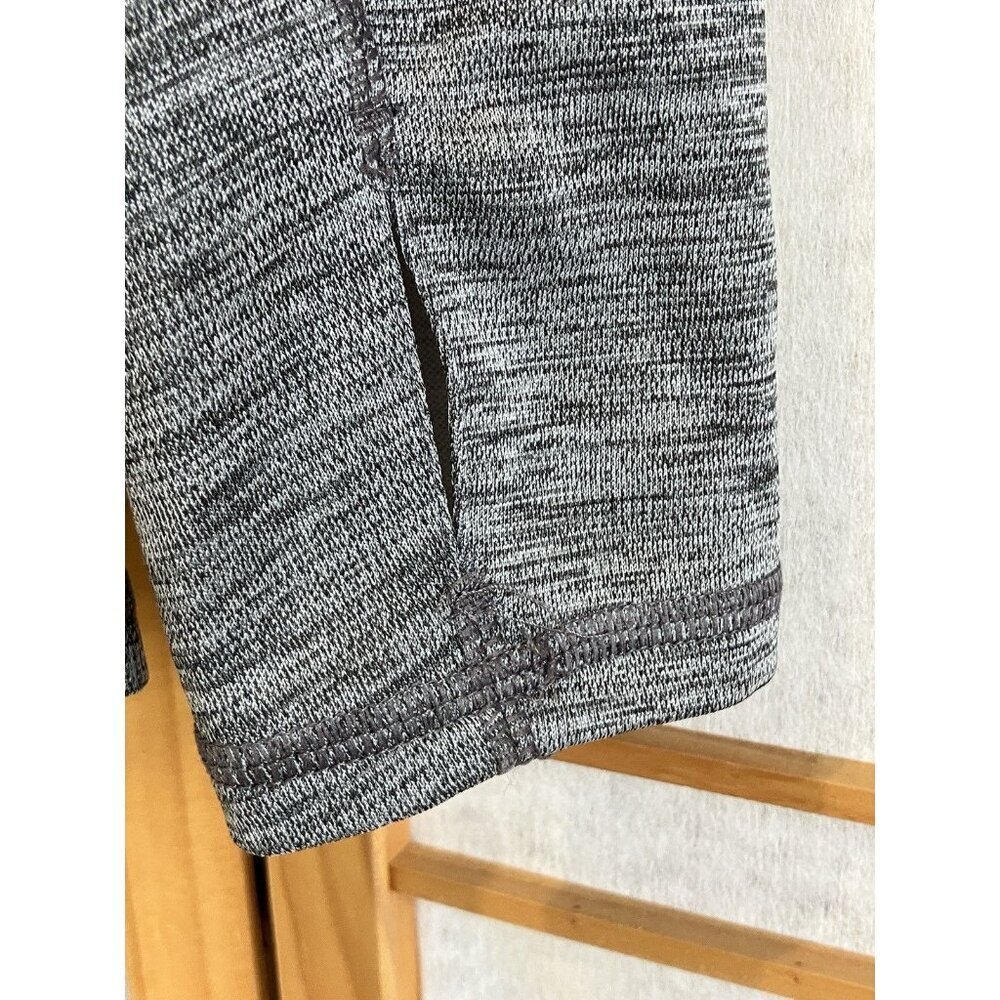 Zella Heathered Gray Athletic Quarter Zip Athletic Top Medium Running Outdoors - Picture 3 of 7